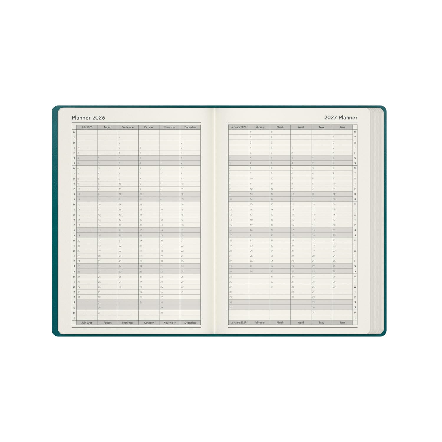 Collins 2026-2027 Mid/Academic Year Planner - A5 Week-to-View Diary | Teal Hardcover 3