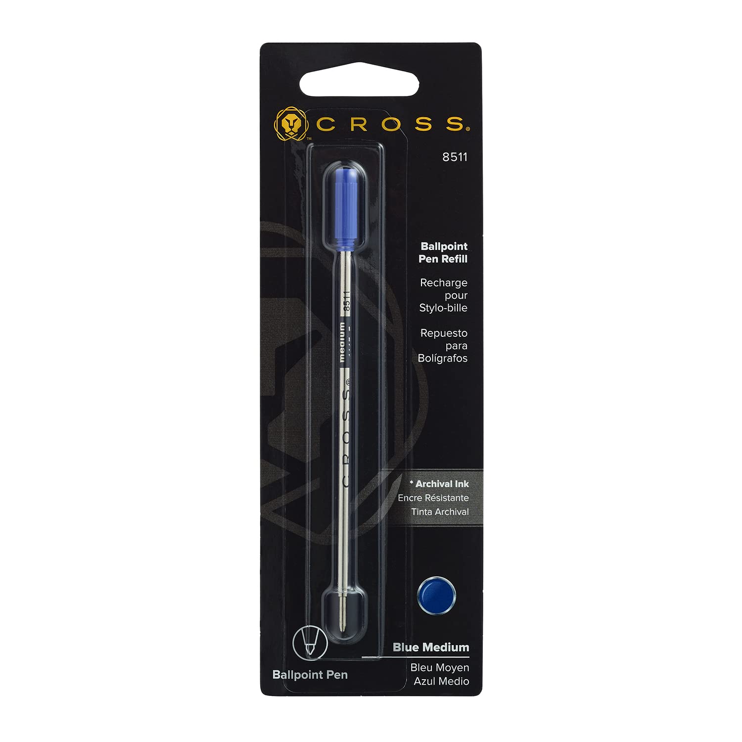 CROSS Ball Pen Refill Standard Medium Blue Ref 8511 | Lifetime Mechanical Guarantee