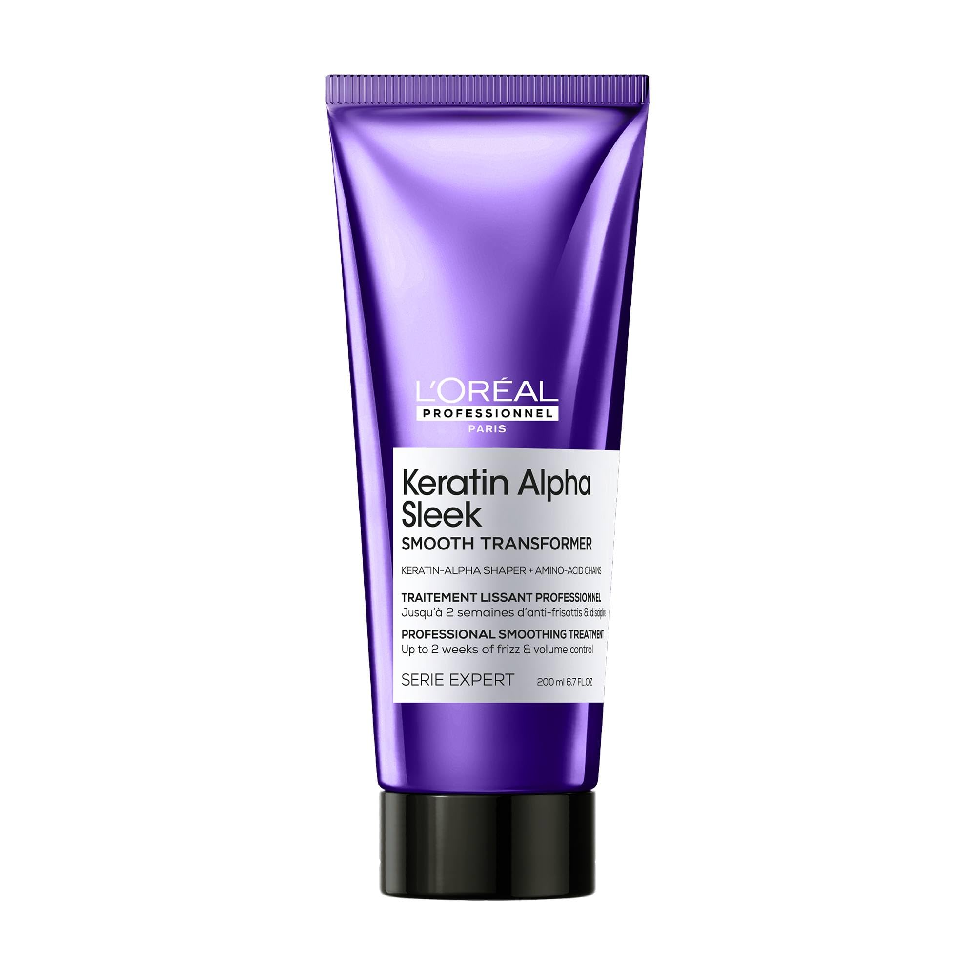 L'Oréal Professionnel Keratin Alpha Sleek Smooth Transformer Hair Treatment | 200g | Unisex Adult