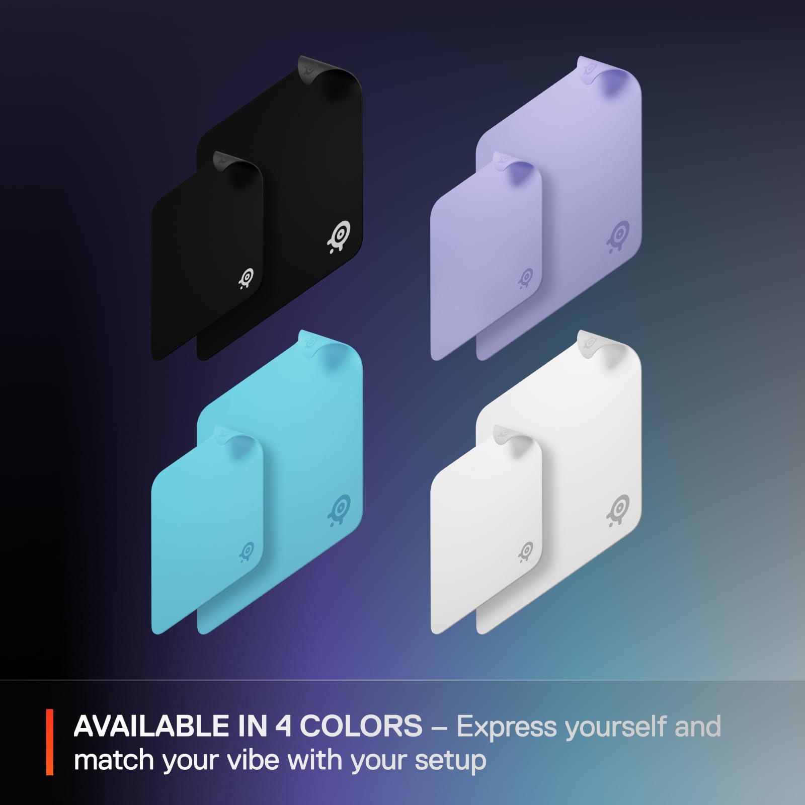 SteelSeries QcK Medium Gaming Mousepad - White - Non-Slip Rubber Base 5
