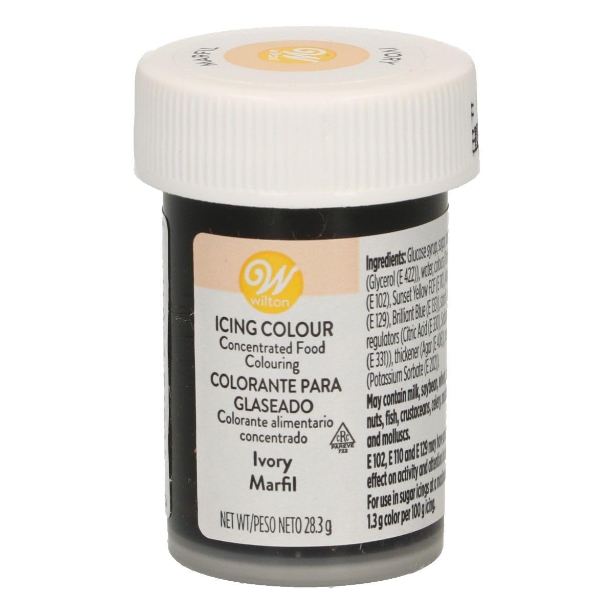 Wilton Ivory Gel Food Colouring - Concentrated Formula | 28.3g Jar