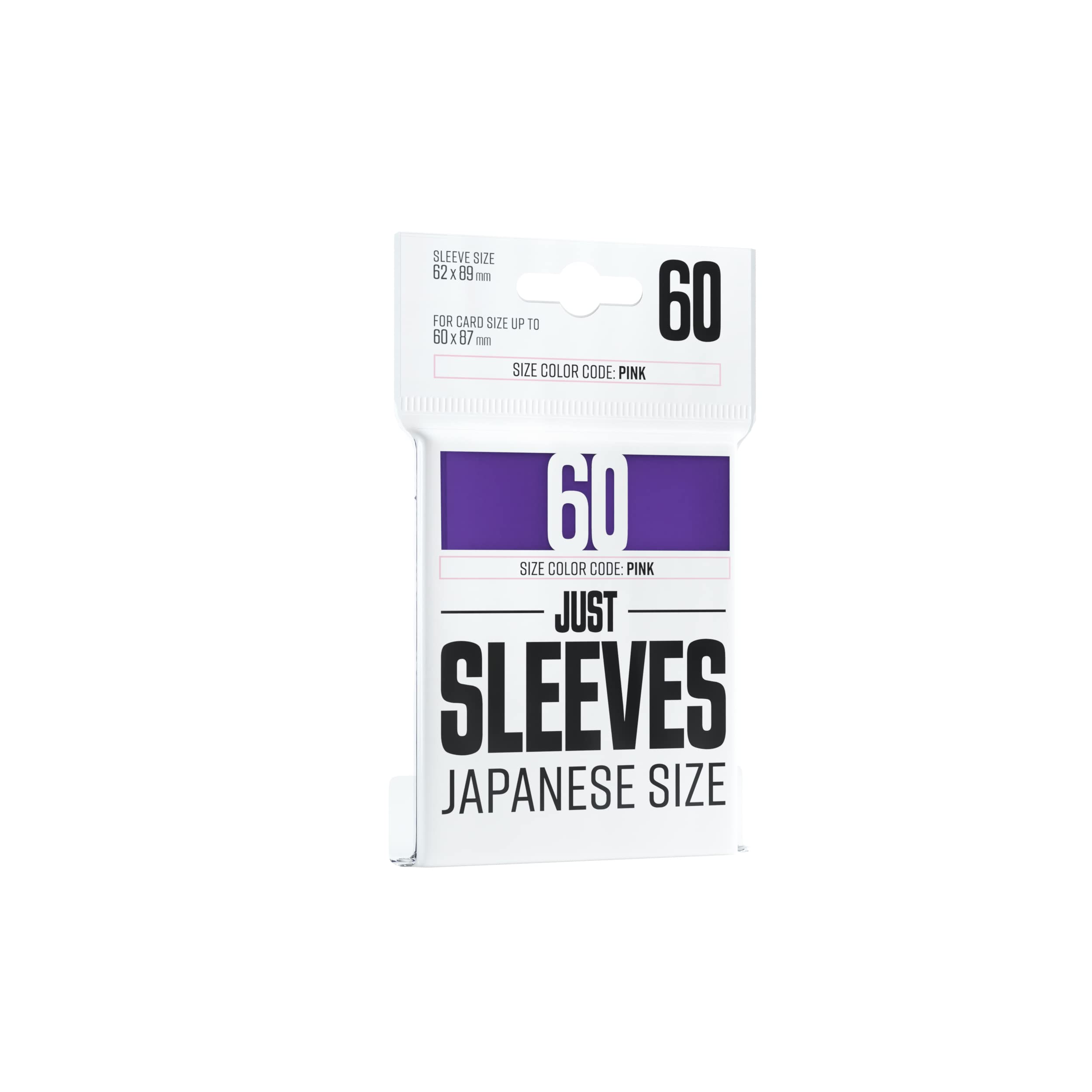Gamegenic Just Sleeves - Japanese Size Card Protection | 60 Count Purple Sleeves