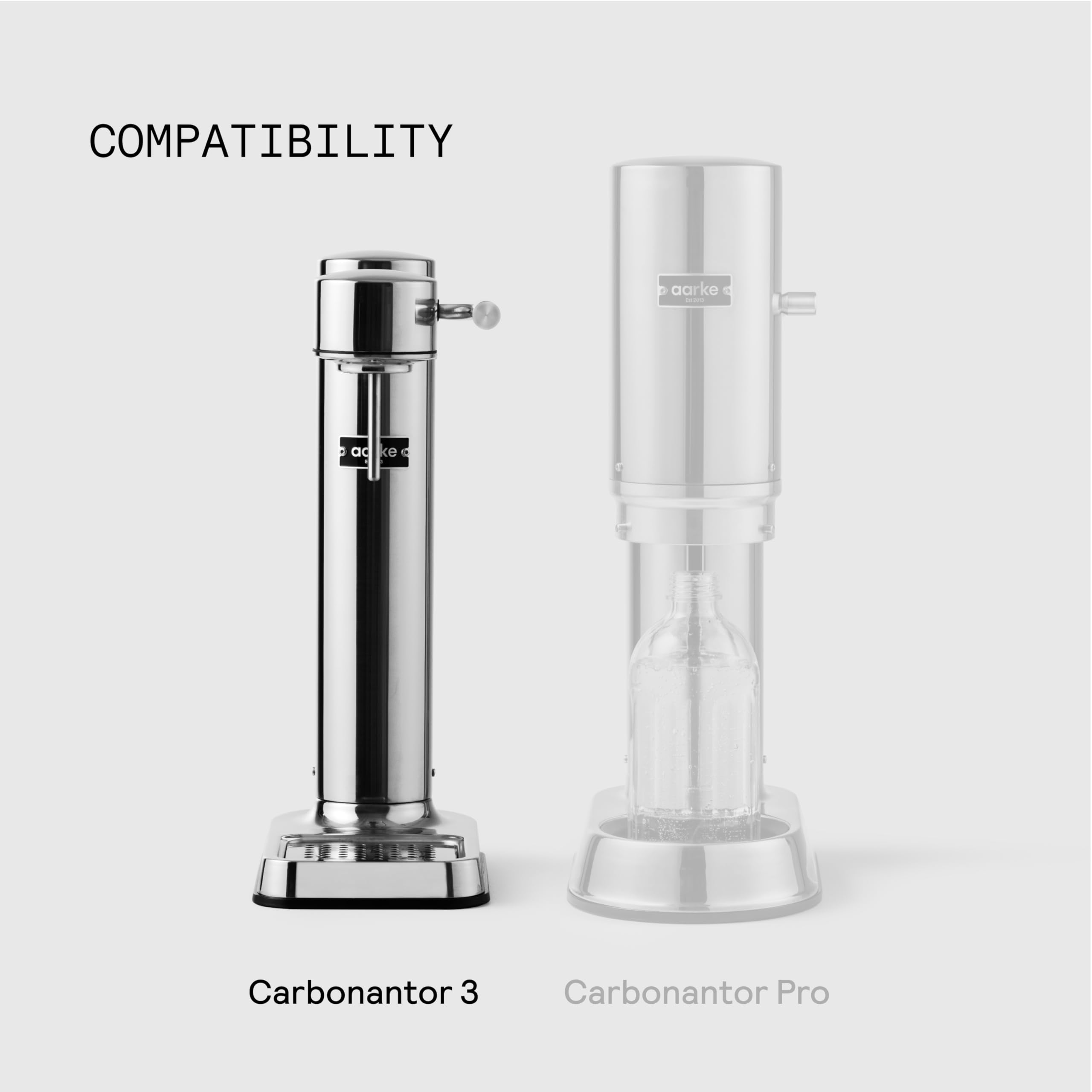 aarke 2-Pack PET Bottles for Carbonator 3 & II - 800ml Capacity | BPA-Free 3