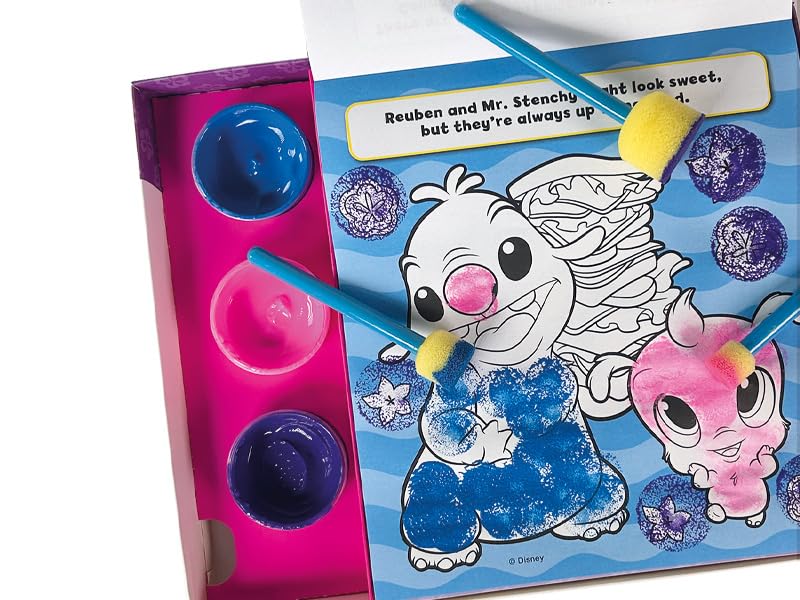Autumn Publishing Disney Stitch Sponge Art Book & Paint Set | Ages 3+ | Multicoloured 3