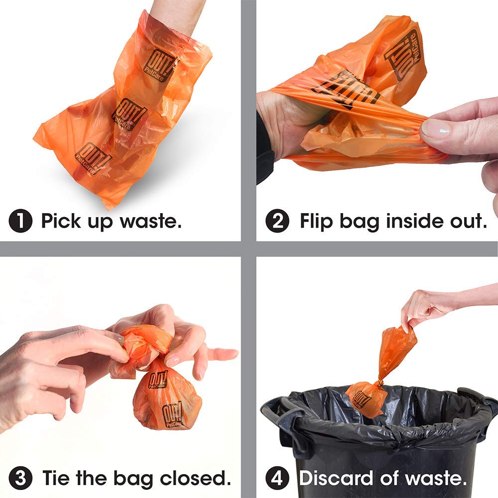 OUT! Dog Waste Bags - Strong Leak Proof, Rainbow Color | 60 Count 6