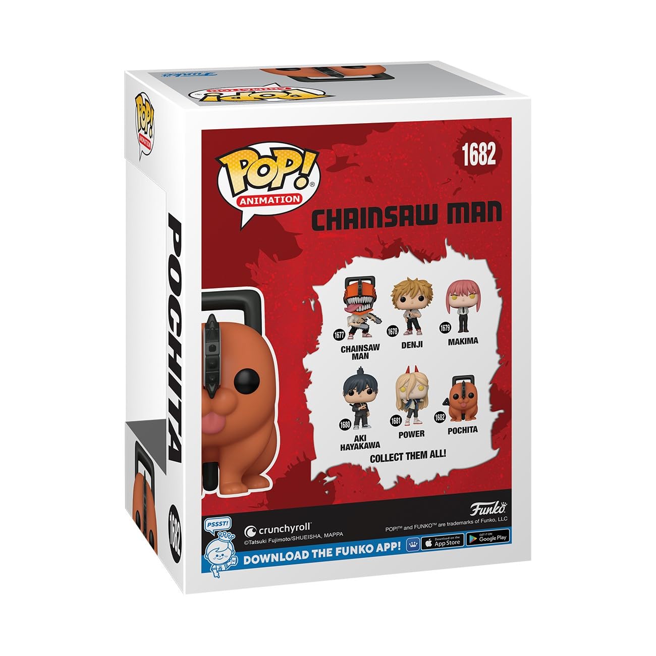 Funko Pop! Animation: Pochita - Chainsaw Man Vinyl Figure | Approx. 3.75 in Tall | Red and Black 3