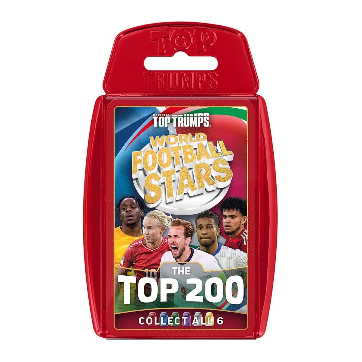 Top Trumps World Football Stars Top 200 Card Game - Chrome Red Pack | Unisex Children