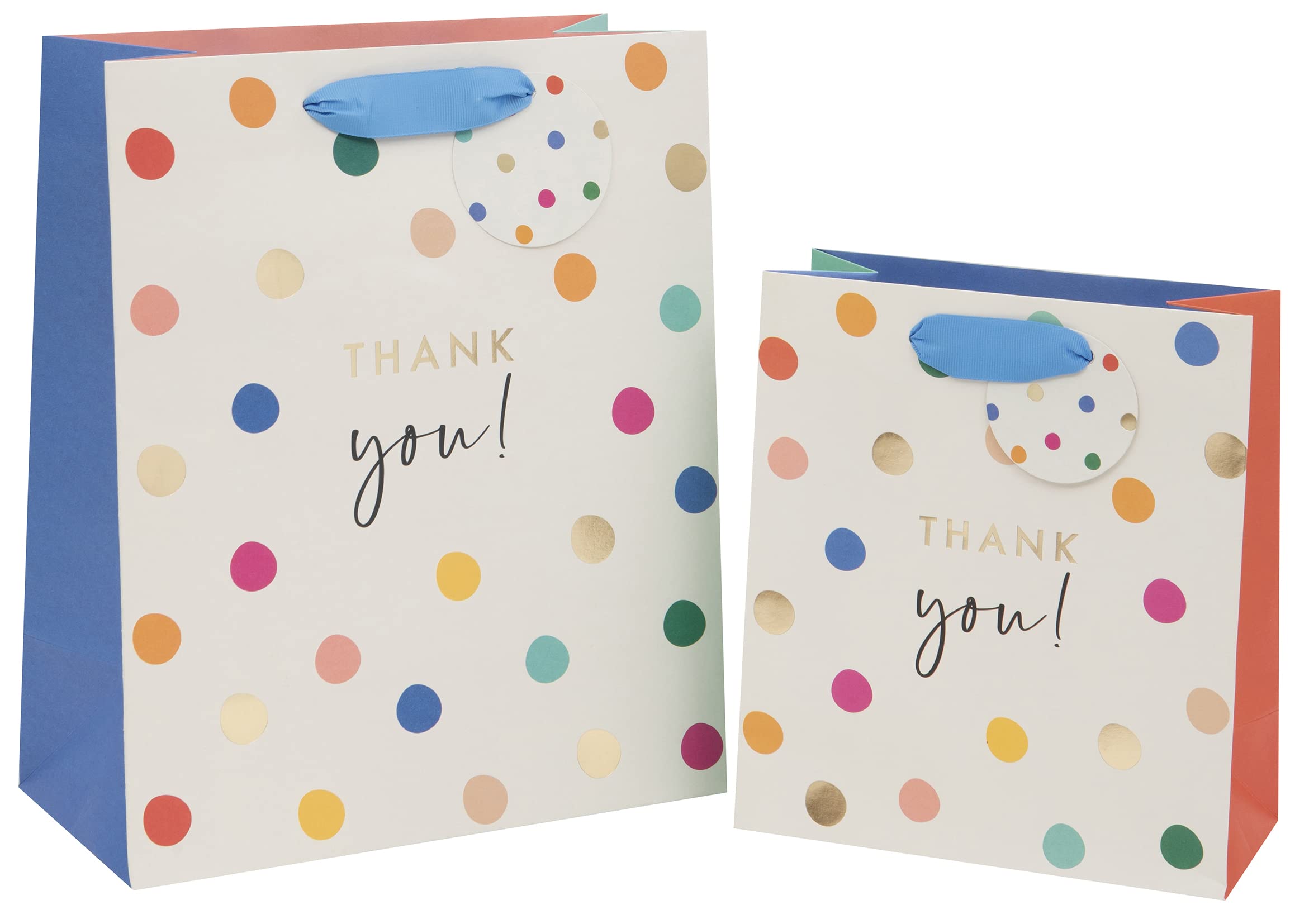 Glick Luxury Large 'Thank You' Gift Bag | 260mm x 315mm x 135mm | 210GSM Paper 6