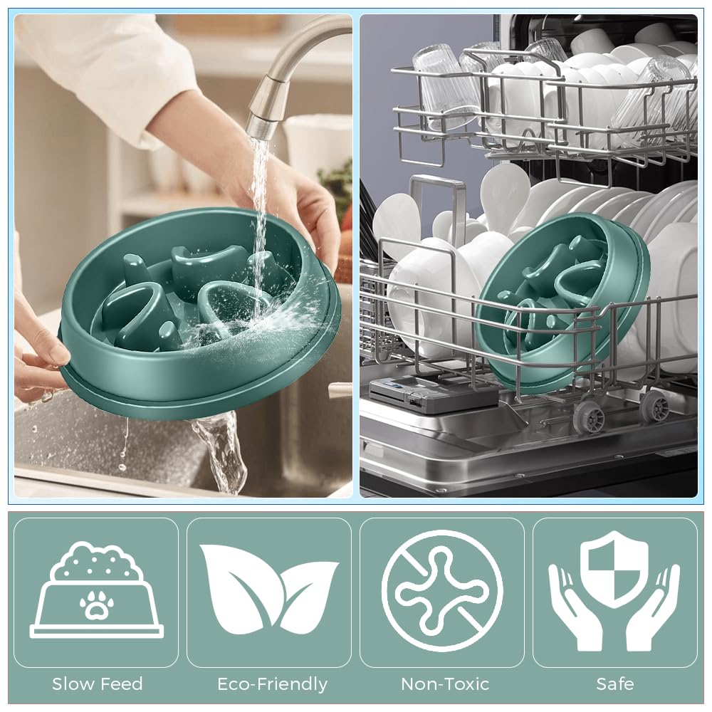 Woobroo Slow Feeder Dog Bowl - Anti-Choking Puzzle Feeder for Small, Medium, Large Breeds 3