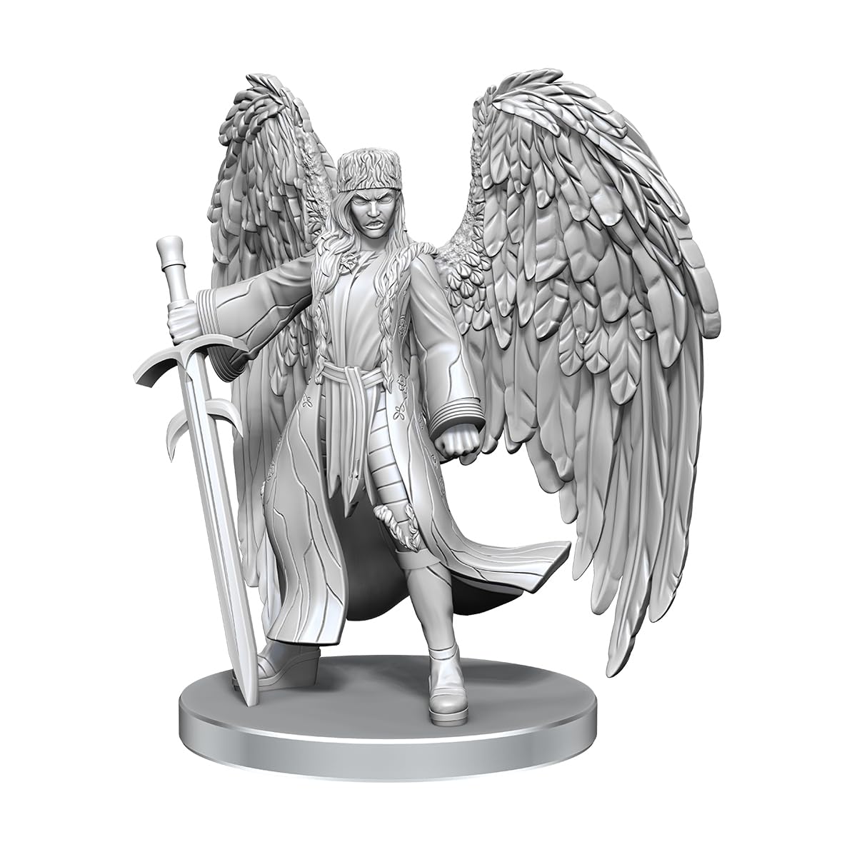 WizKids Critical Role Unpainted Miniatures - Yasha Nydoorin Edition | Ready to Paint Plastic Figure