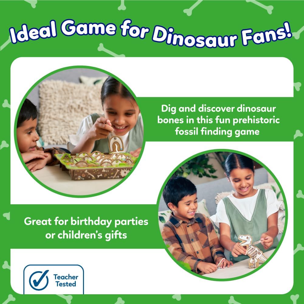 Orchard Toys Dinosaur Dig Game - 3D Memory Board Game for Kids 3