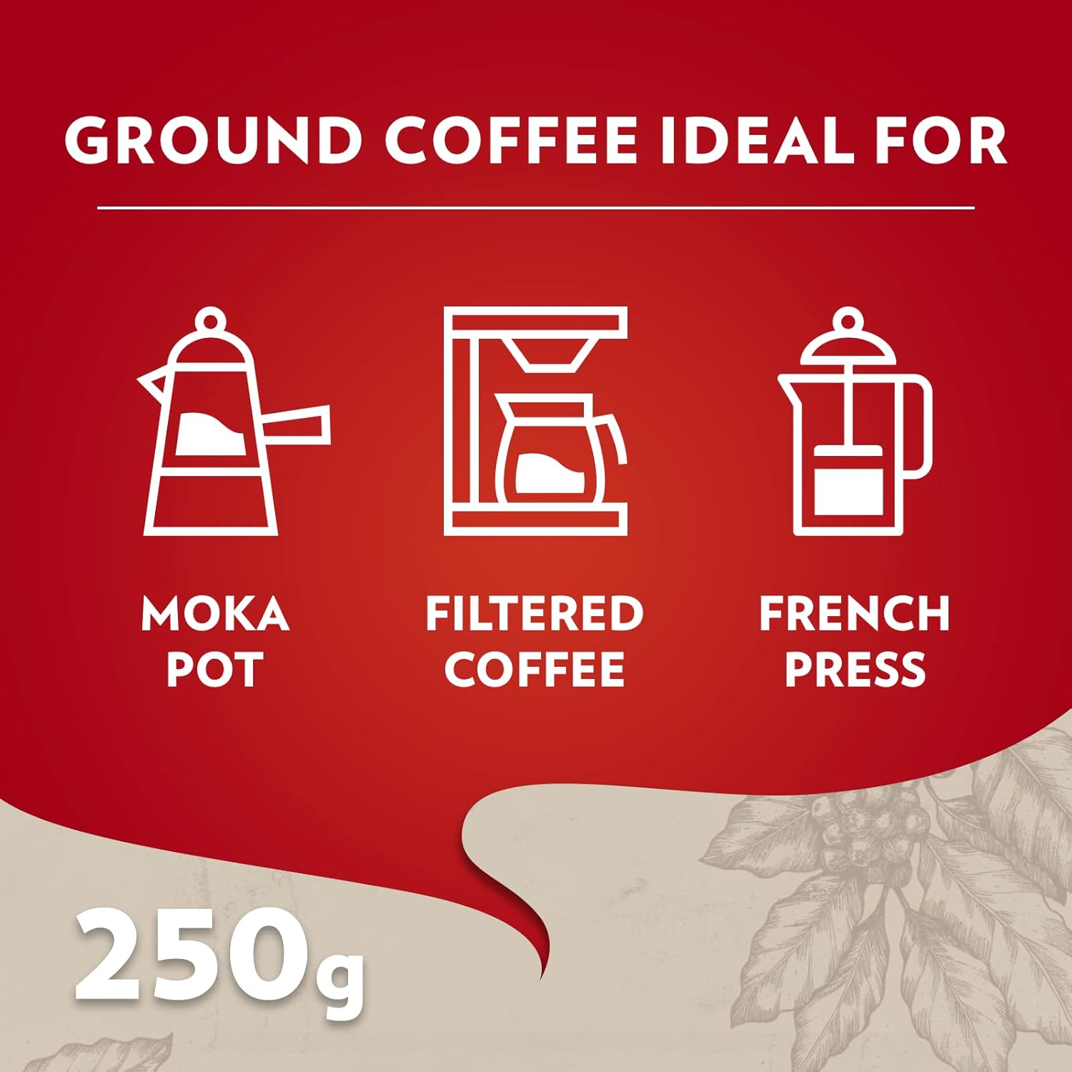 Lavazza Qualita Rossa gemahlener Kaffee, 250 g 3