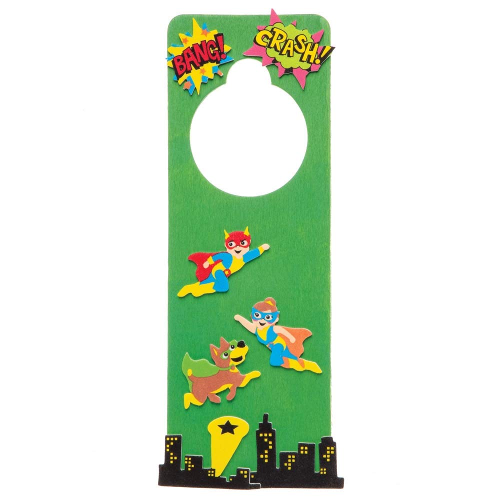 Baker Ross Star Hero Foam Stickers AW547 - 120 Pack, 30-50mm | Asst Colours