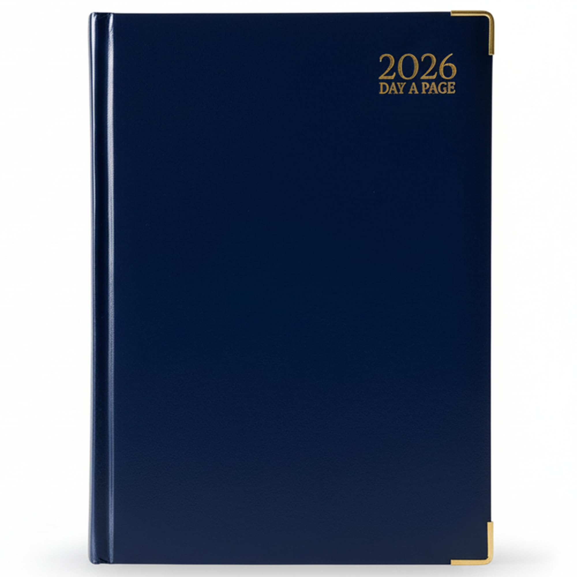 G4GADGET 2026 A4 Day a Page Diary | Blue Hardback with Gilt Edges