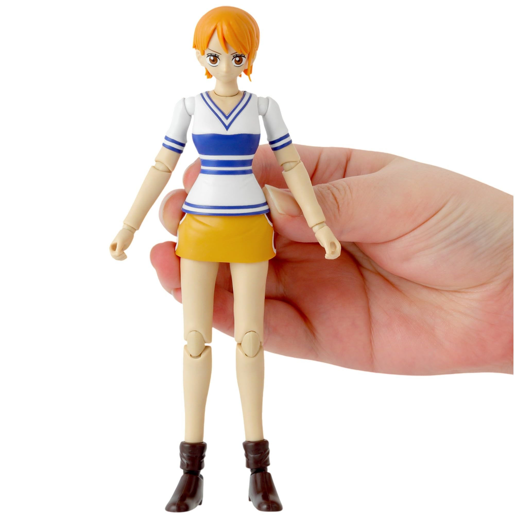 BANDAI Anime Heroes Nami Action Figure - 17cm, East Blue Appearance, Includes Accessories 5