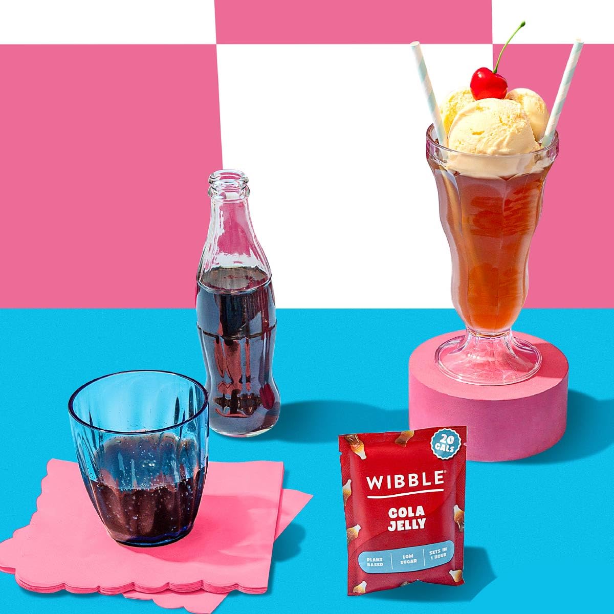 Wibble Cola Natural Jelly Crystals - Quick Set, Plant-Based, Low Sugar | 12 Pack 3