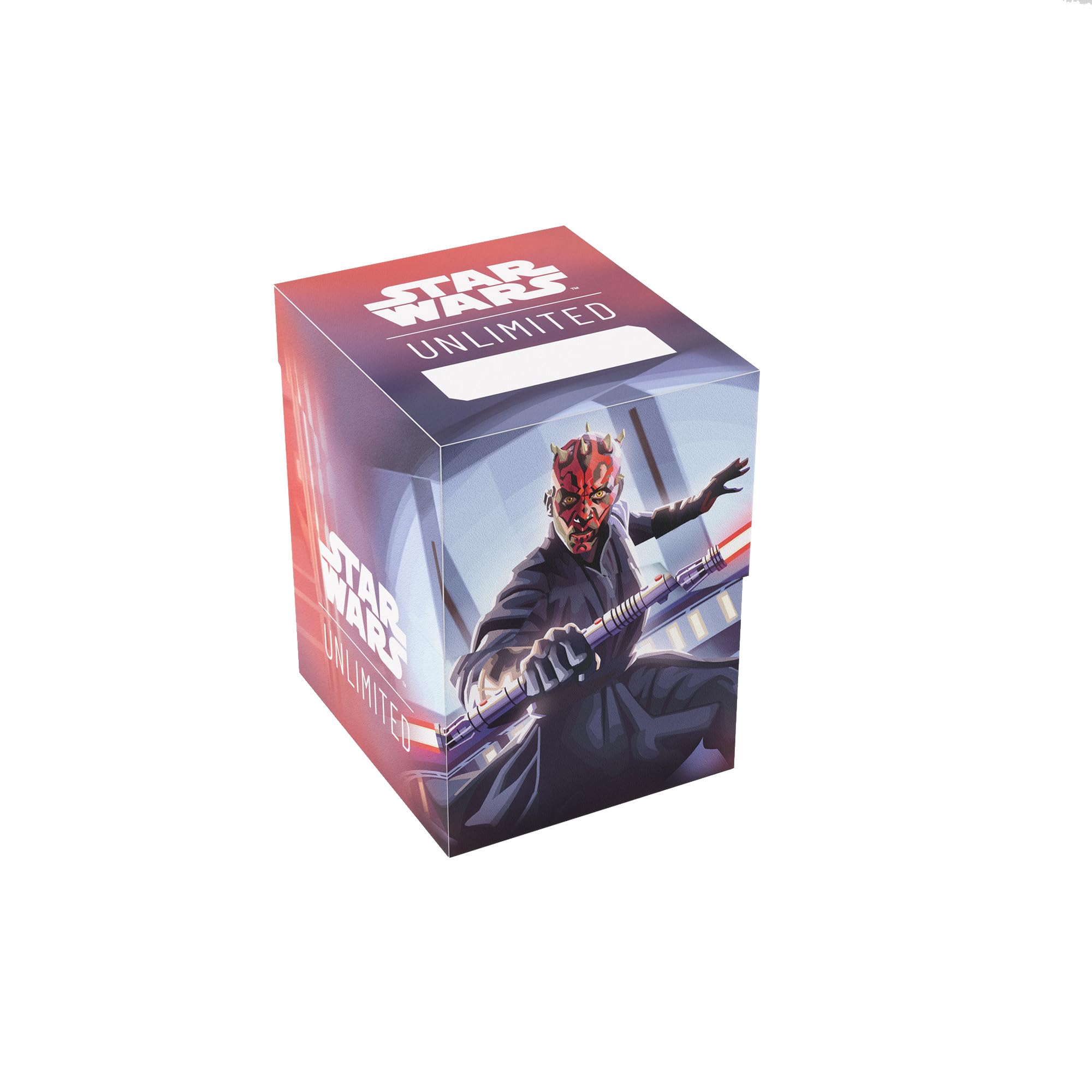 Gamegenic Star Wars: Unlimited Soft Crate Set 5 - Darth Maul | Trading Card Box | Polypropylene