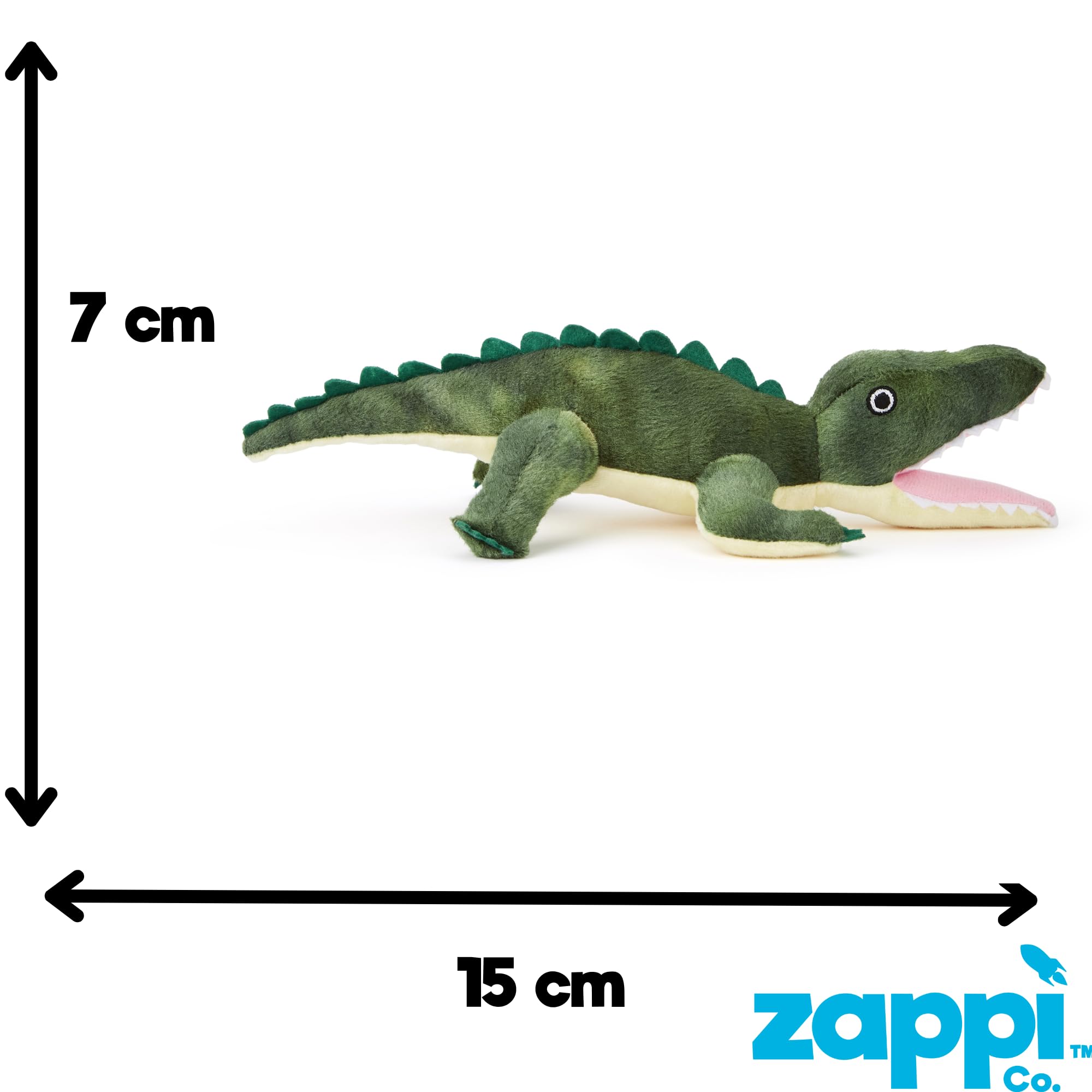 Zappi Co Crocodile Mini Plush Toy - Soft Cuddly Animal | 12-15 cm | Washable