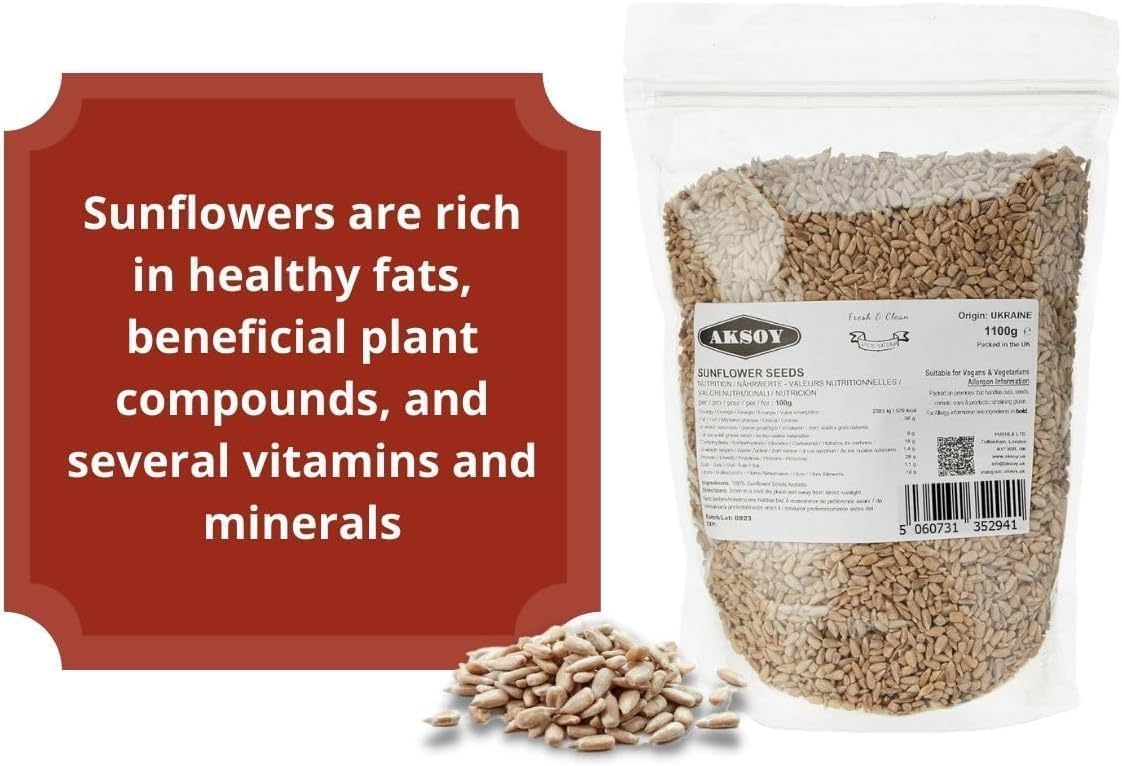 AKSOY Raw Sunflower Seed Kernels (No Shell) | 1100g | Antioxidant Rich Superfood 3