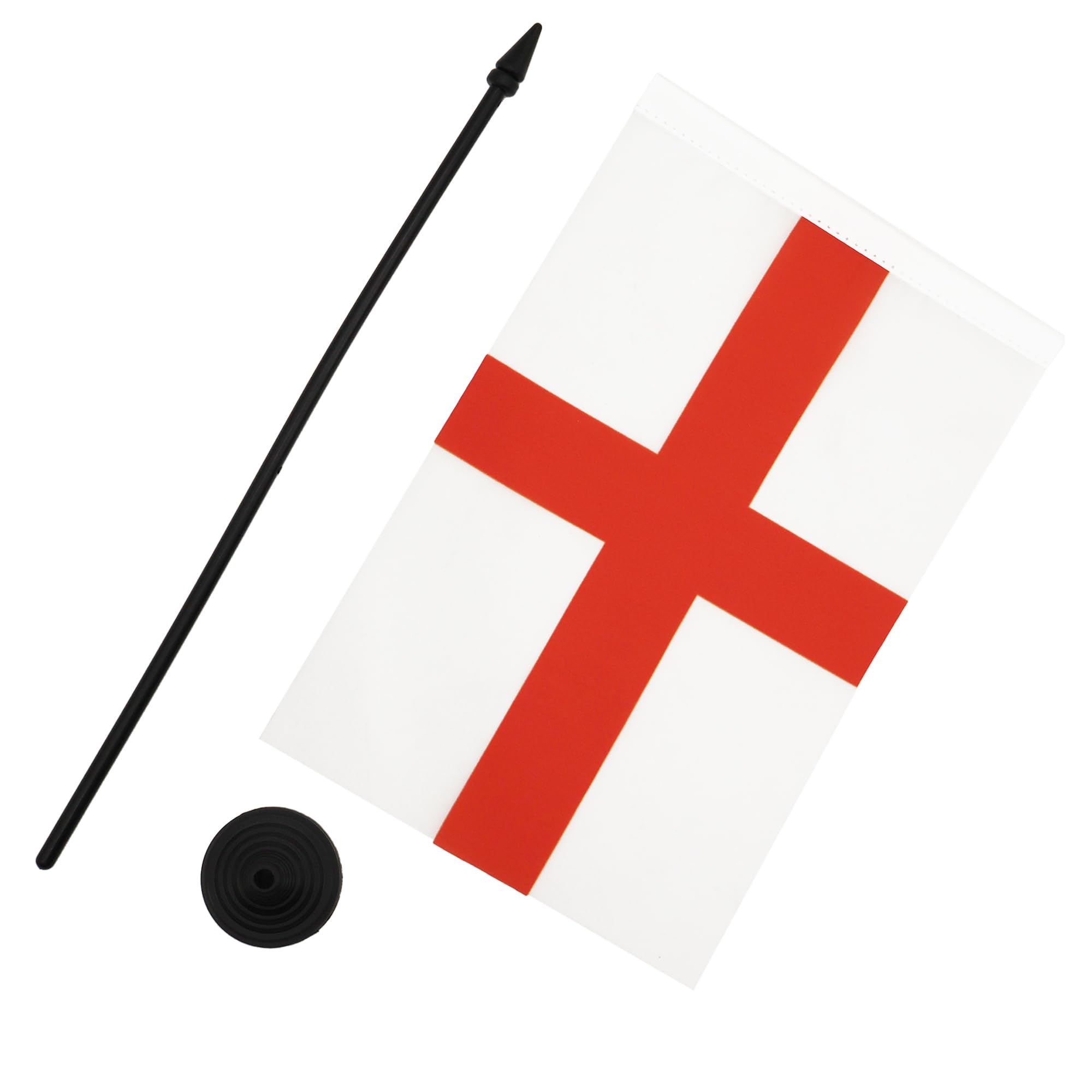 AZ FLAG England Table Flag 5'' x 8'' with Black Plastic Base | 100% Polyester | Ready to Use 3