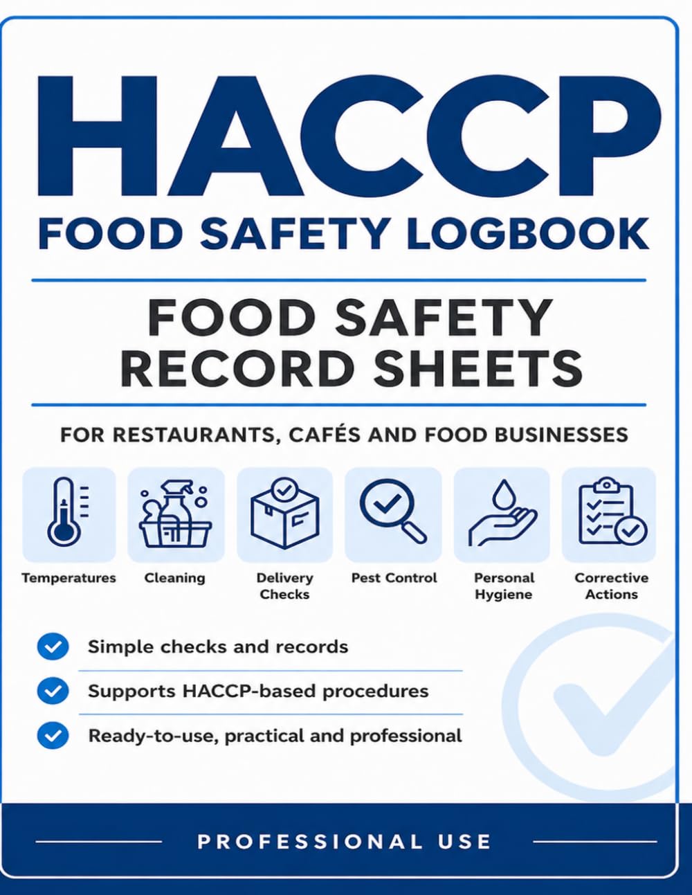 HACCP Food Safety Logbook by Adriano Tempera | Paperback for Restaurants & Cafés
