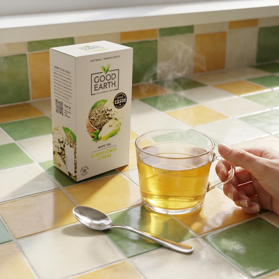Good Earth Tea Co. Elderflower & Pear White Tea Bags - 15 Count 3