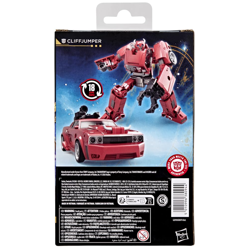 Transformers Age of the Primes Cliffjumper Deluxe Class Action Figure | 12.5-cm Robot Mode | 18 Steps Conversion 4