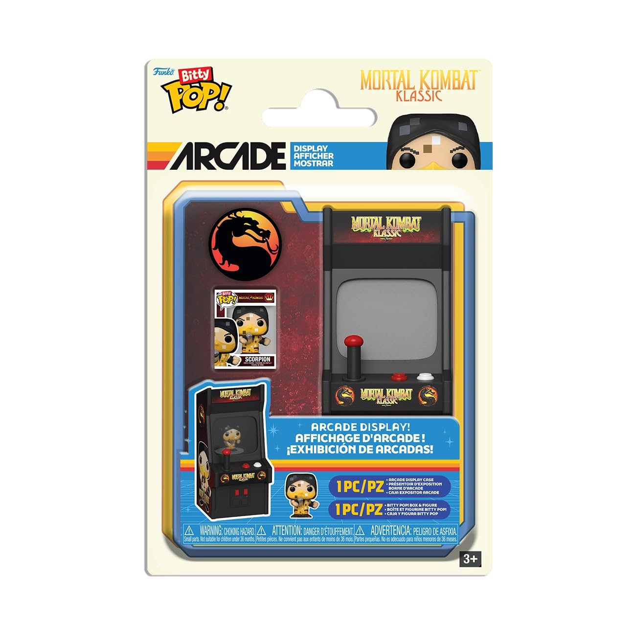 Funko Bitty Arcade - Mortal Kombat | Retro Style | Multicolor Vinyl Figure