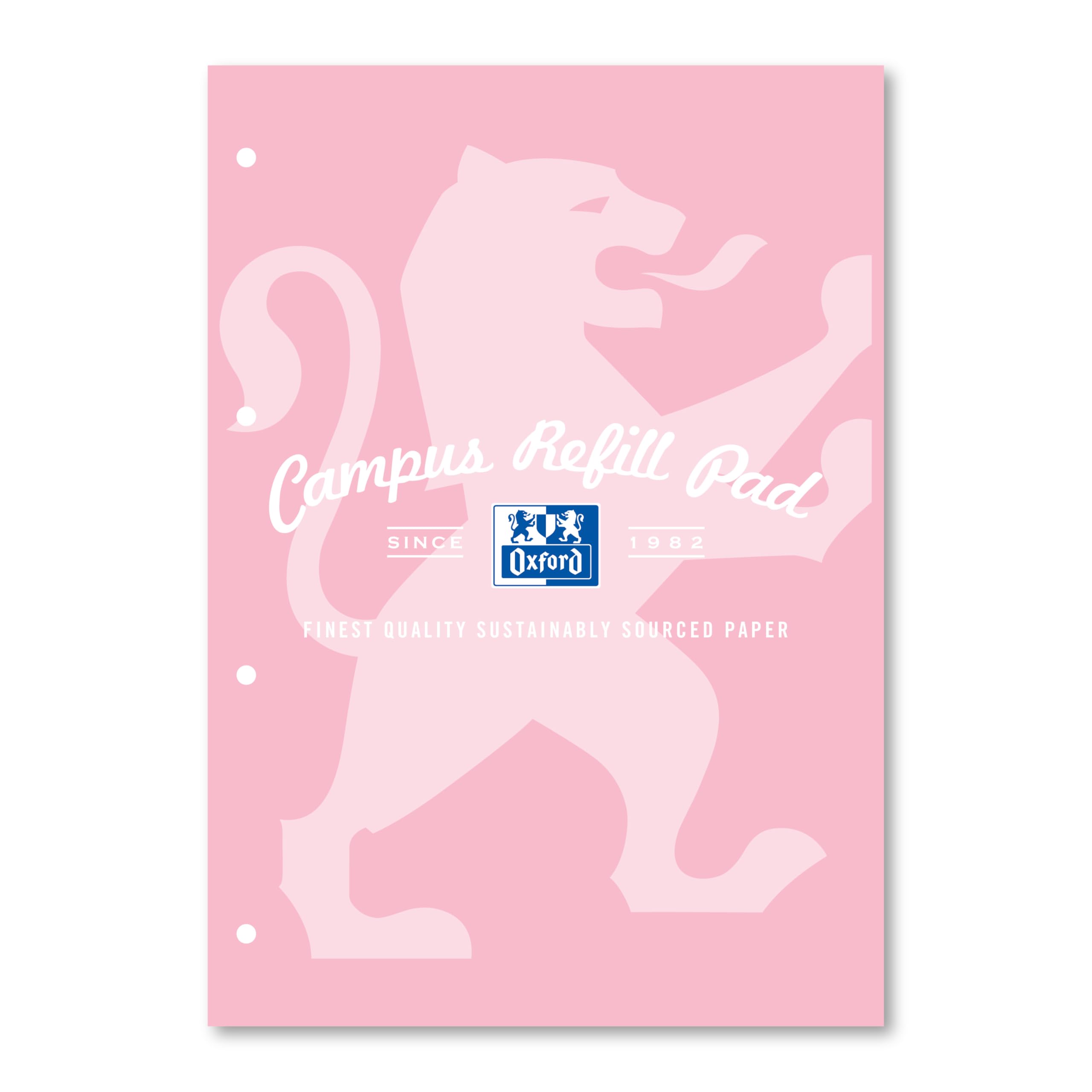 Oxford Campus A4 Refill Pad - 140 Pages Lined Optik Paper | 4-Hole Punched 1