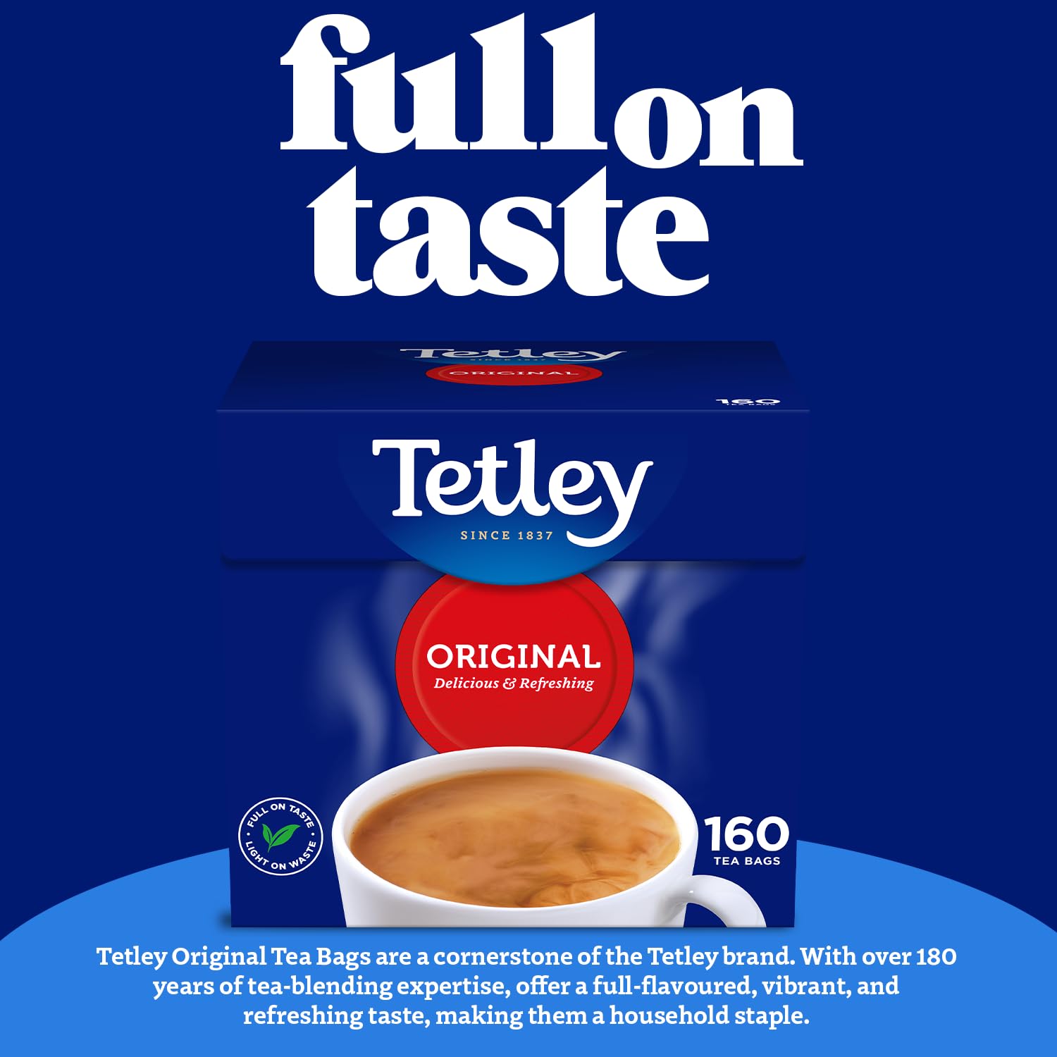 Tetley Everyday Original Teebeutel, 160 Stück – Schwarzer Tee 3