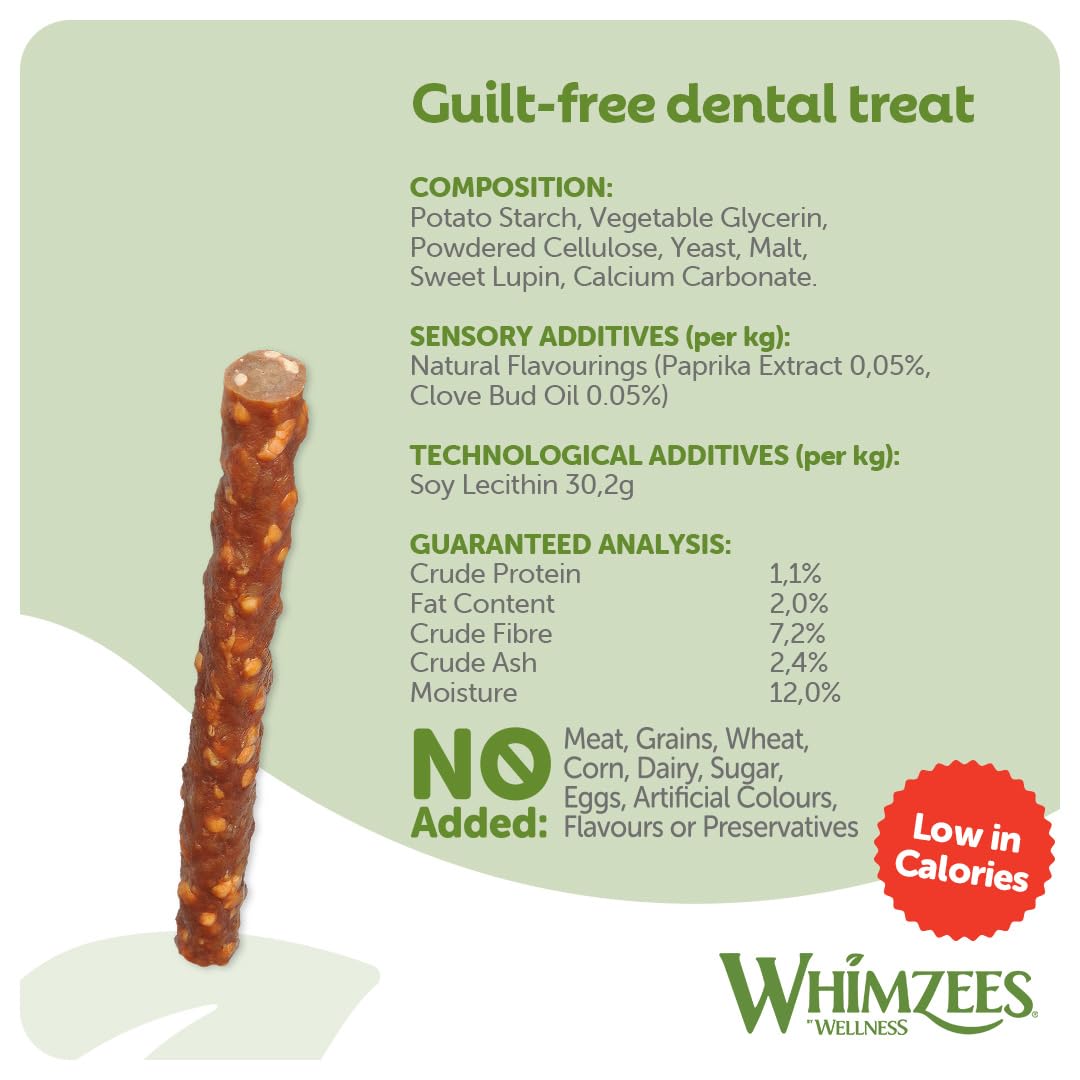 WHIMZEES Veggie Sausage S Dental Sticks for Small Dogs, Vegetable Flavor, 28 Count 3