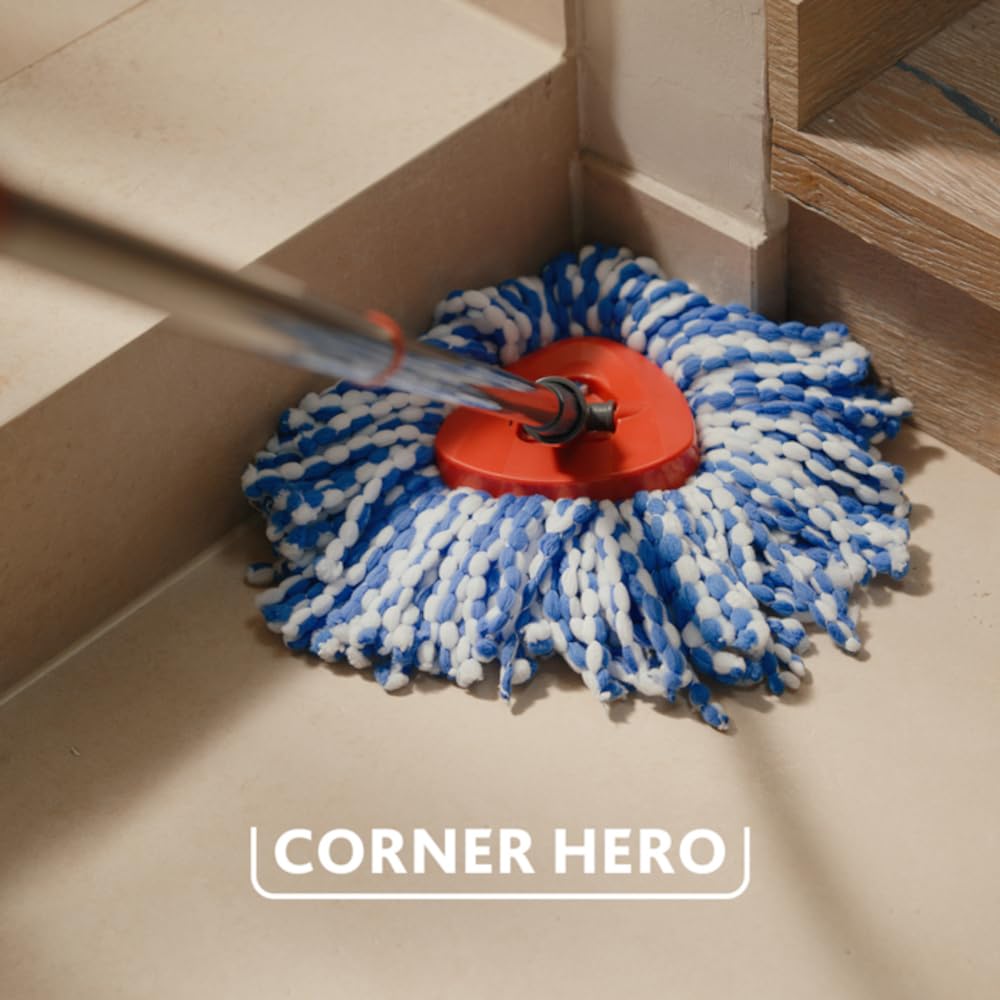 Vileda H2PrO Spin Mop Head Refill - Microfibre Power for Stubborn Dirt Removal | Machine Washable