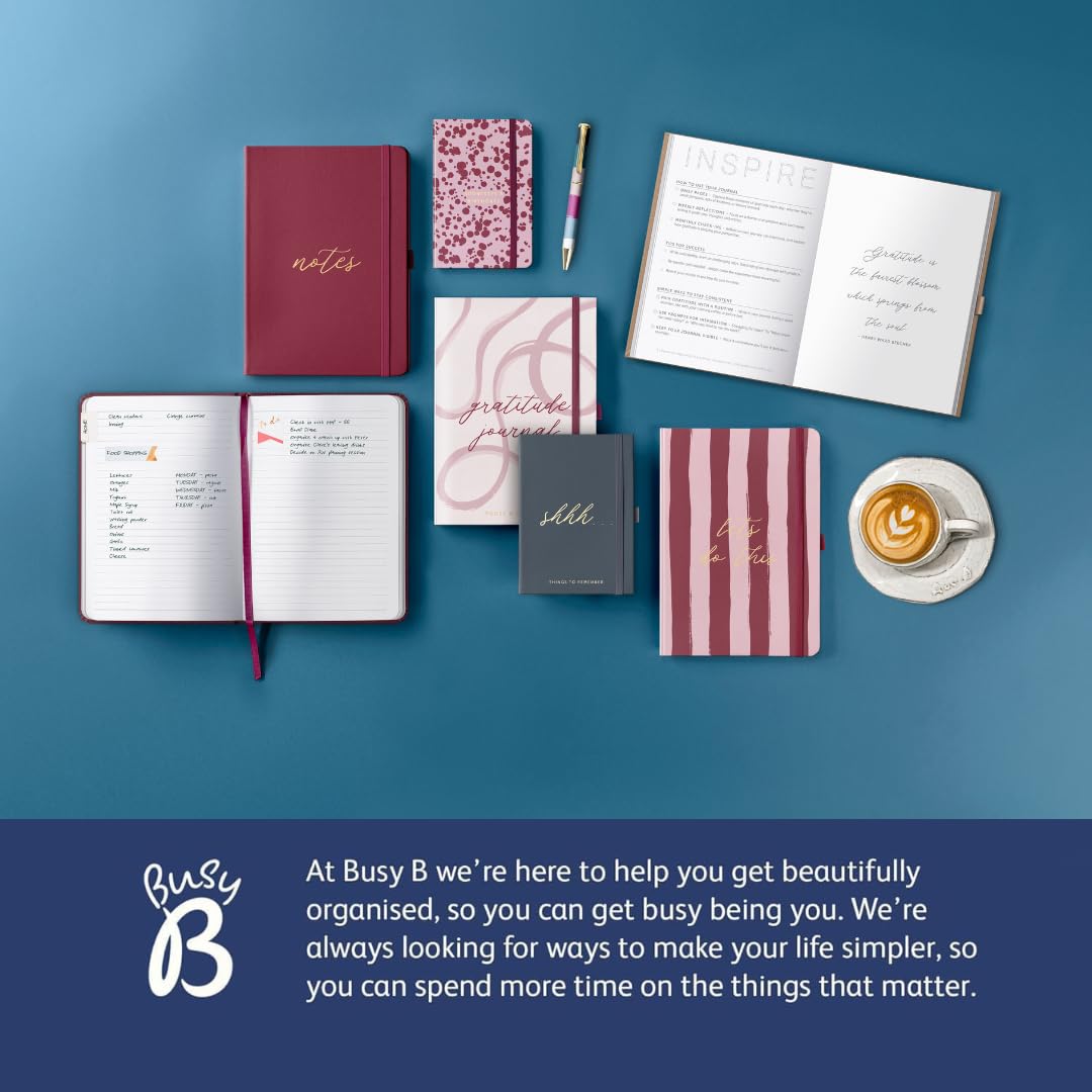 Busy B Birthday Log Book - Compact 11cm x 11cm | Pine Cover | Monthly Index 3