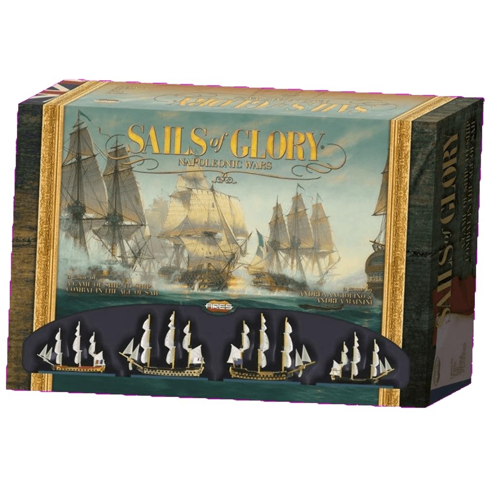 Ares Games Sails of Glory: Starter Set | Wargame Strategy | 1-4 Players | 45+ Min