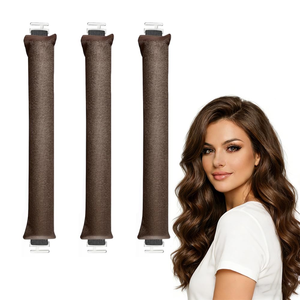 Admygo Satin Heatless Curling Rod Headband Set - 3PCS for Overnight Natural Waves