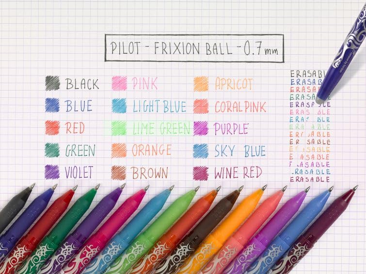 PILOT FriXion Ball 07 Erasable Gel Ink Rollerball Pen Refills - Black (3 Pack) 5