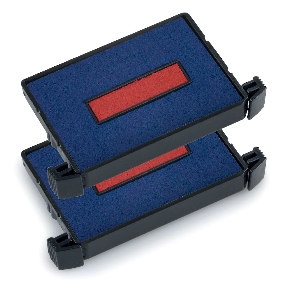 Trodat Replacement Ink Pads - 2 Pack Red/Blue for Printy 4760, 4750, 4750/L, 4755