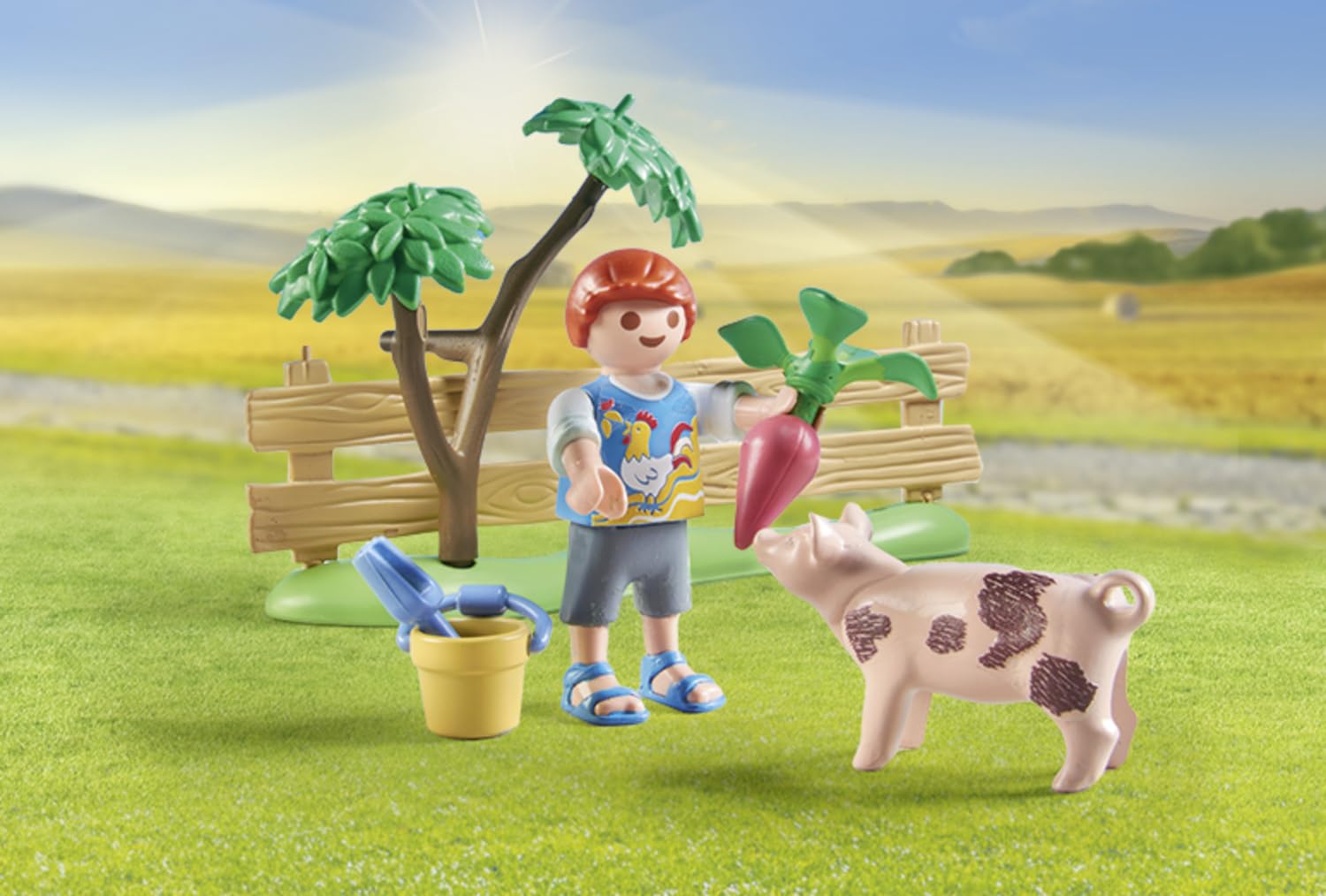 Playmobil 71443 Vegetable Garden with Grandparents - Educational Playset for Kids 4+