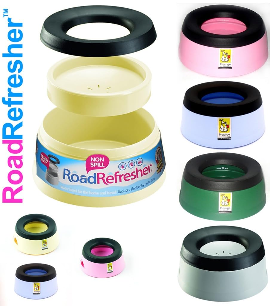 Road Refresher Non Spill Pet Water Bowl - Eliminates Spills | Pink, Small 7