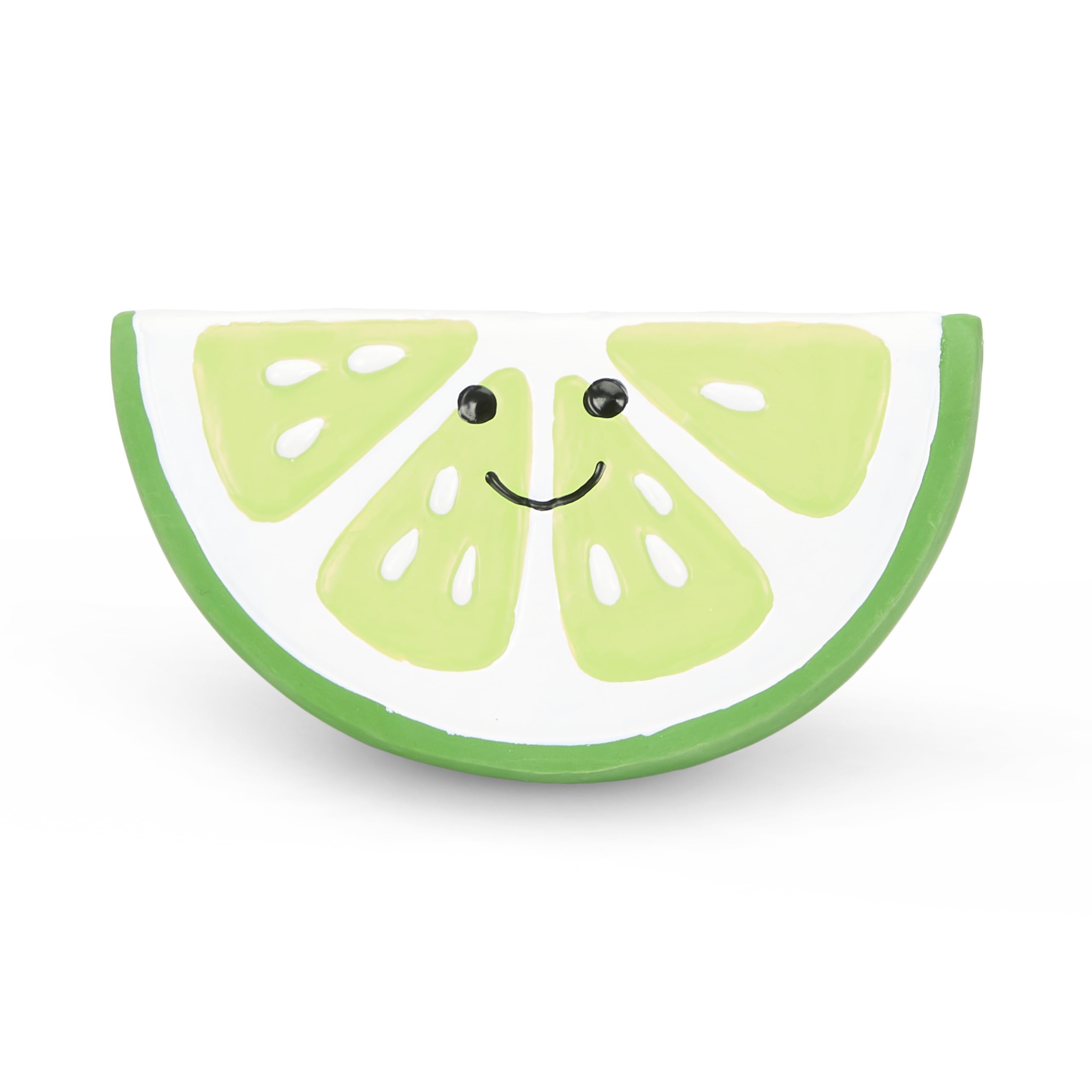 Petface Lime Latex Dog Toy with Squeaker | Durable Fetch Toy for Small Dogs | Natural Rubber