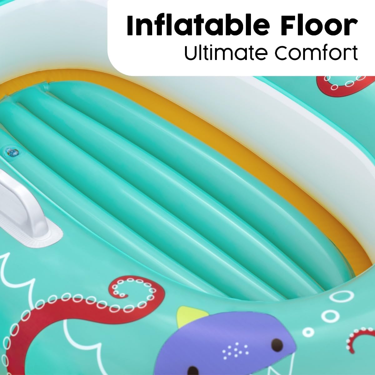 Bestway Tropical Crew Inflatable Baby Swimming Float Raft for Kids Ages 3+ | 1.19m x 76cm 5