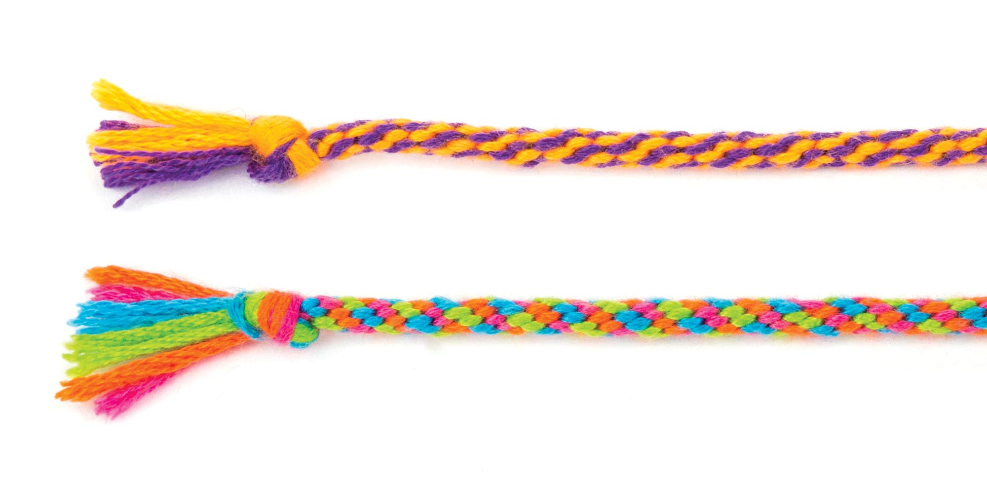 Baker Ross Make Your Own Braided Friendship Bracelets Kit - 4 Pack | Ages 8+ | Foam & Thread 5