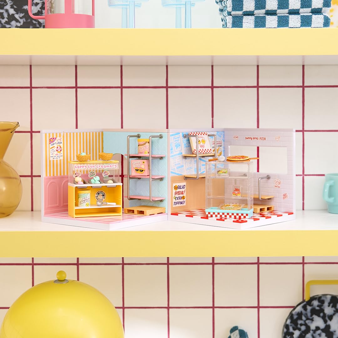 MGA's Miniverse Make It Mini Spaces Ice Cream Shop Building Set - DIY Craft Kit | Ages 8+ 7