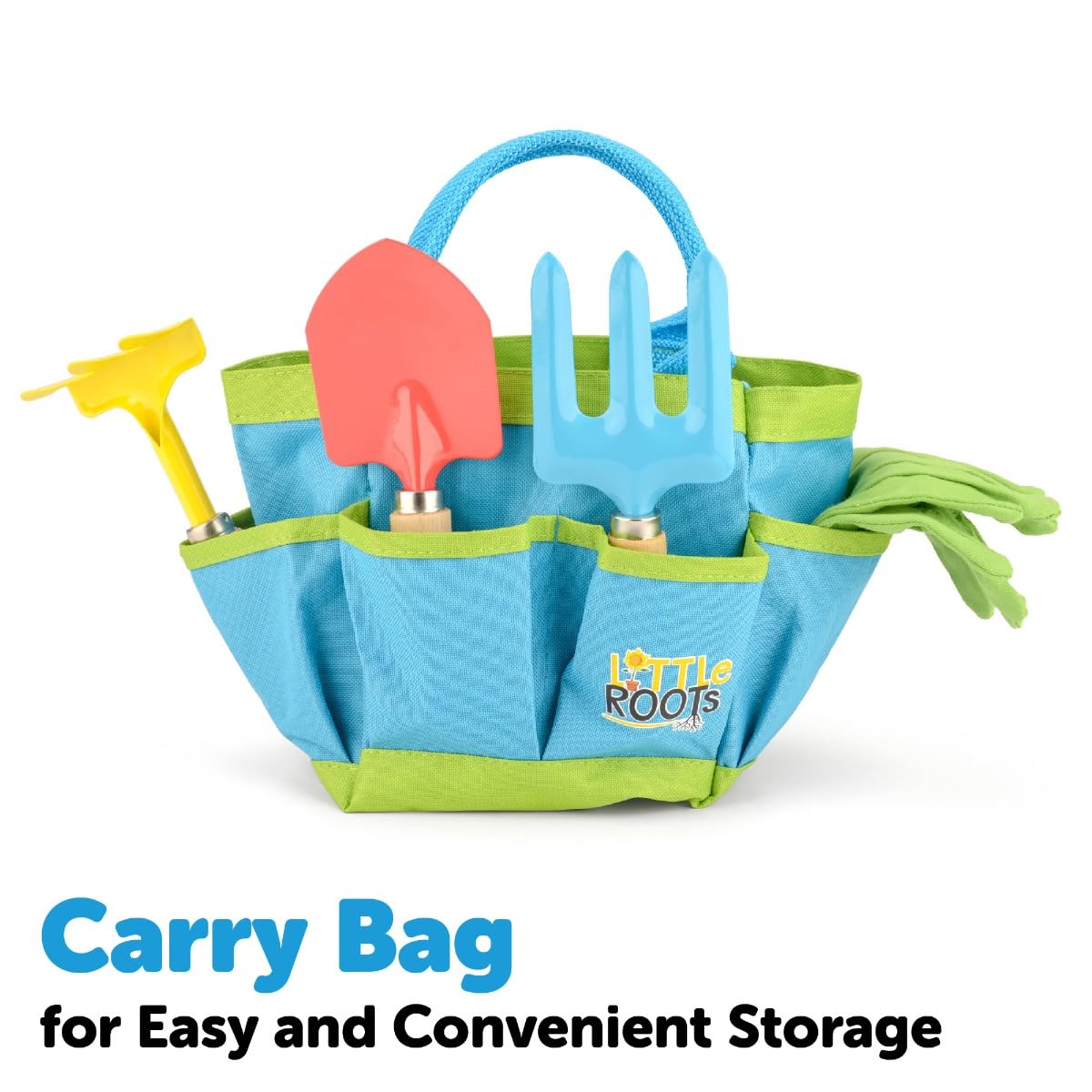 Toyrific Little Roots BGG1653 Kids Gardening Tool Kit Bag | Ages 3+ | Multicolor Plastic 7