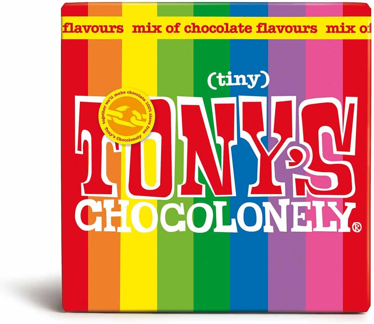 Tony's Chocolonely Tiny Tony's Schokoladen-Geschenkbox – 180 g, verschiedene Mini-Fairtrade-Schokoladen
