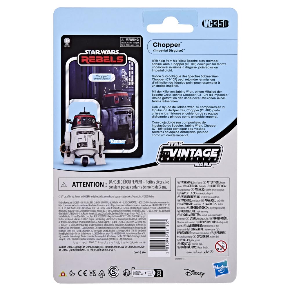 Star Wars The Vintage Collection Chopper (Imperial Disguise) Action Figure | 3.75-inch Scale | Hasbro 6