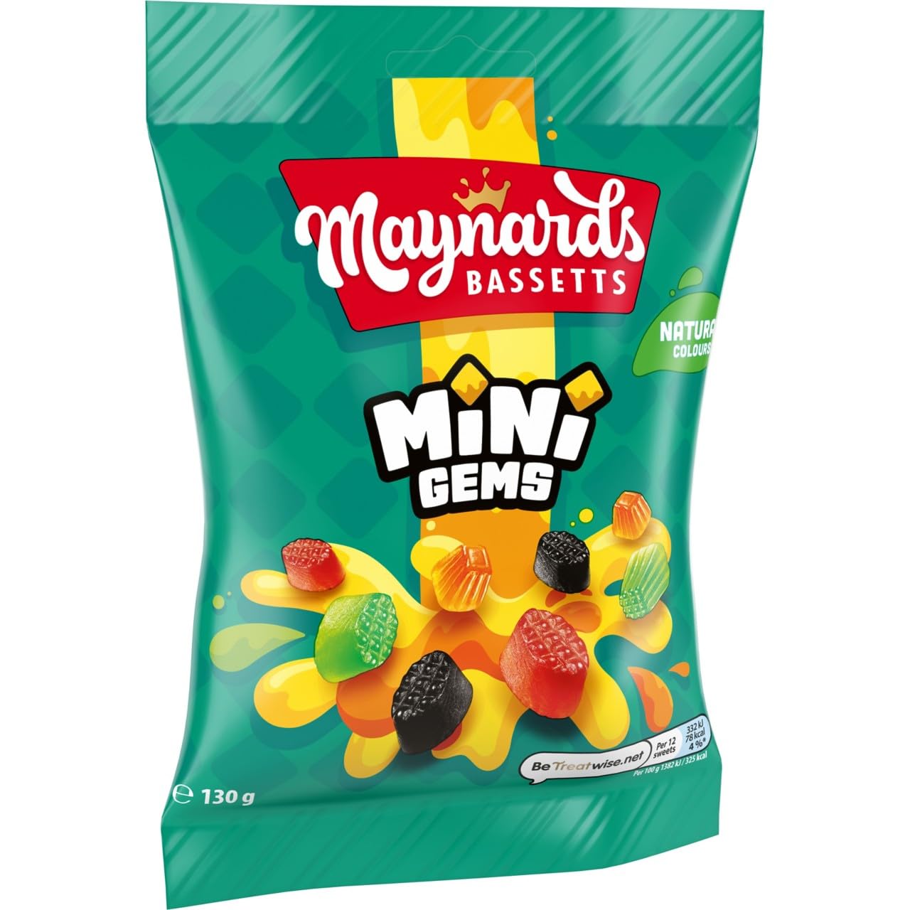 Maynards Bassetts Minigems Sweets Bag - Assorted Fruity Jelly Sweets | 130 g 3