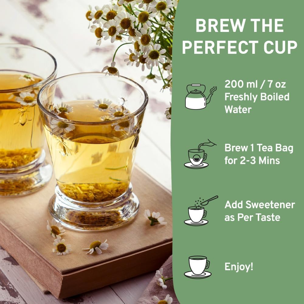 HANDPICK Good Night Tea Bags - Sleep & Relaxation Herbal Tea | 100 Count Caffeine Free 8