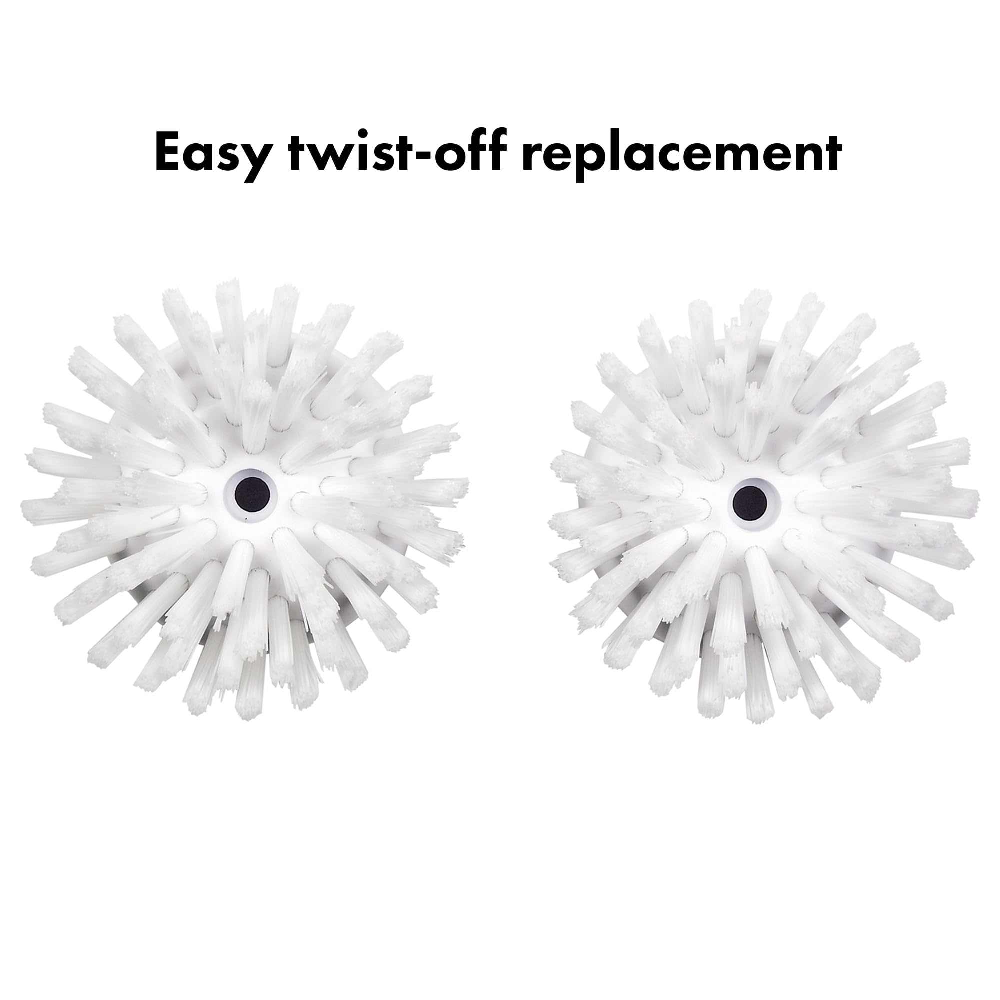 OXO Soap Dispensing Palm Brush Refills - Durable Nylon Bristles | Pack of 2 2