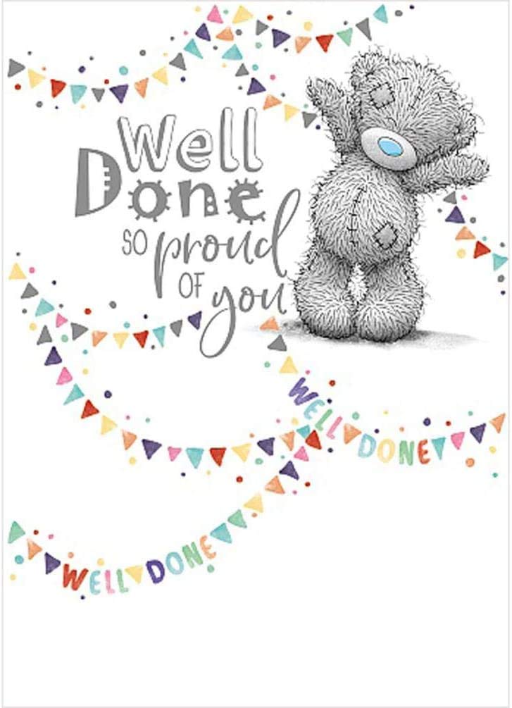 Me To You Tatty Teddy Well Done Greeting Card | 5x7 inch | Hand Finished